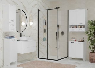 Szafka Łazienkowa NINA 2DUM BIAŁY 2 Drzwi Półki Regał Pod Umywalkę