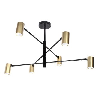 Lampa 6 x spot GU10 DD-40 czarno-złota SIENA
