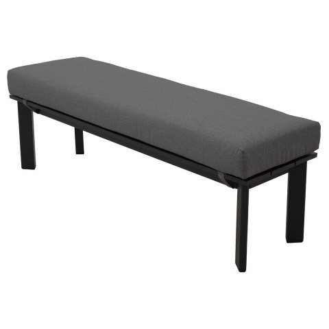 Zestaw Mebli Ogrodowych Jadalnianych TEXAS Narożny dla 6 Osób Sofa Stół Ławka SZARY