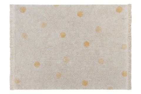 Lorena Canals Dywan bawełniany Hippy Dots Natural Honey 120 x 160 cm